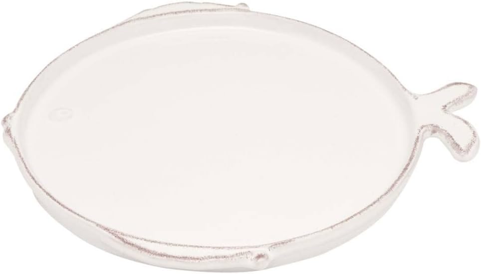 CREAFLOR HOME 6er Set Salatteller Marina Fisch D. 21cm weiss Bianco Keramik Virginia Casa