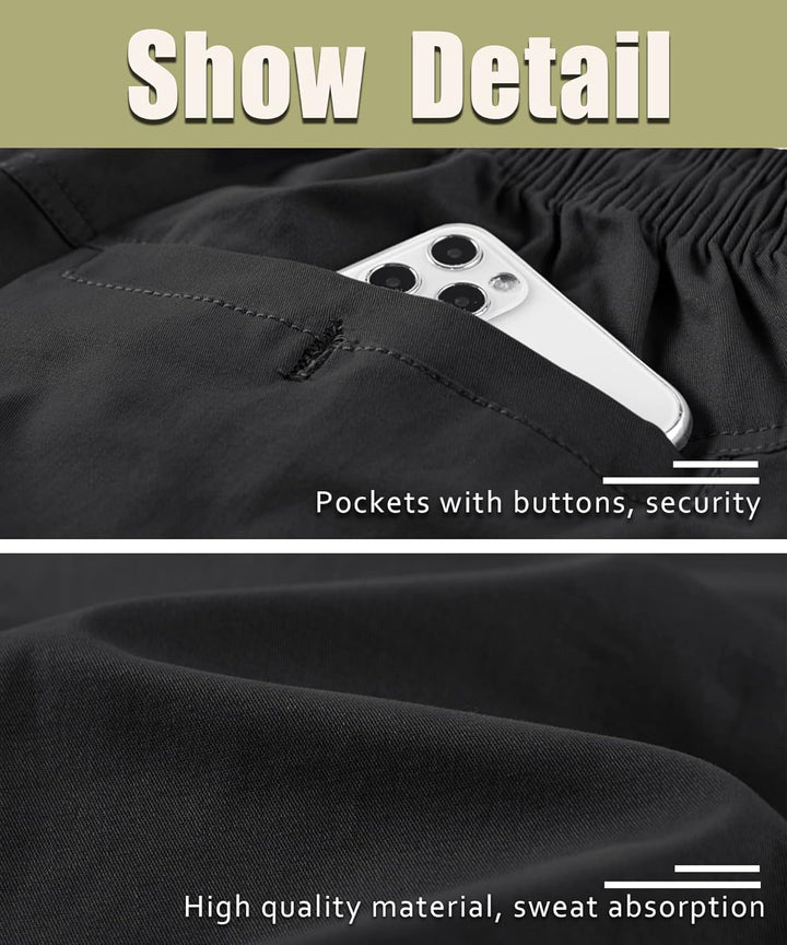Herren Cargo Shorts aus Baumwolle Vintage Chino Shorts mit vielen Taschen Sommer Bermuda Kurze Hose