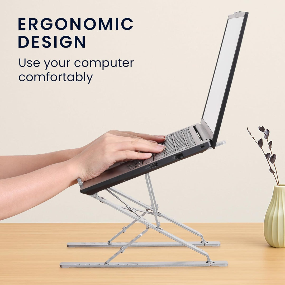 kwmobile Ständer für PC und Tablet aus Aluminium - Aluminium Notebook Halterung verstellbar - Tablet