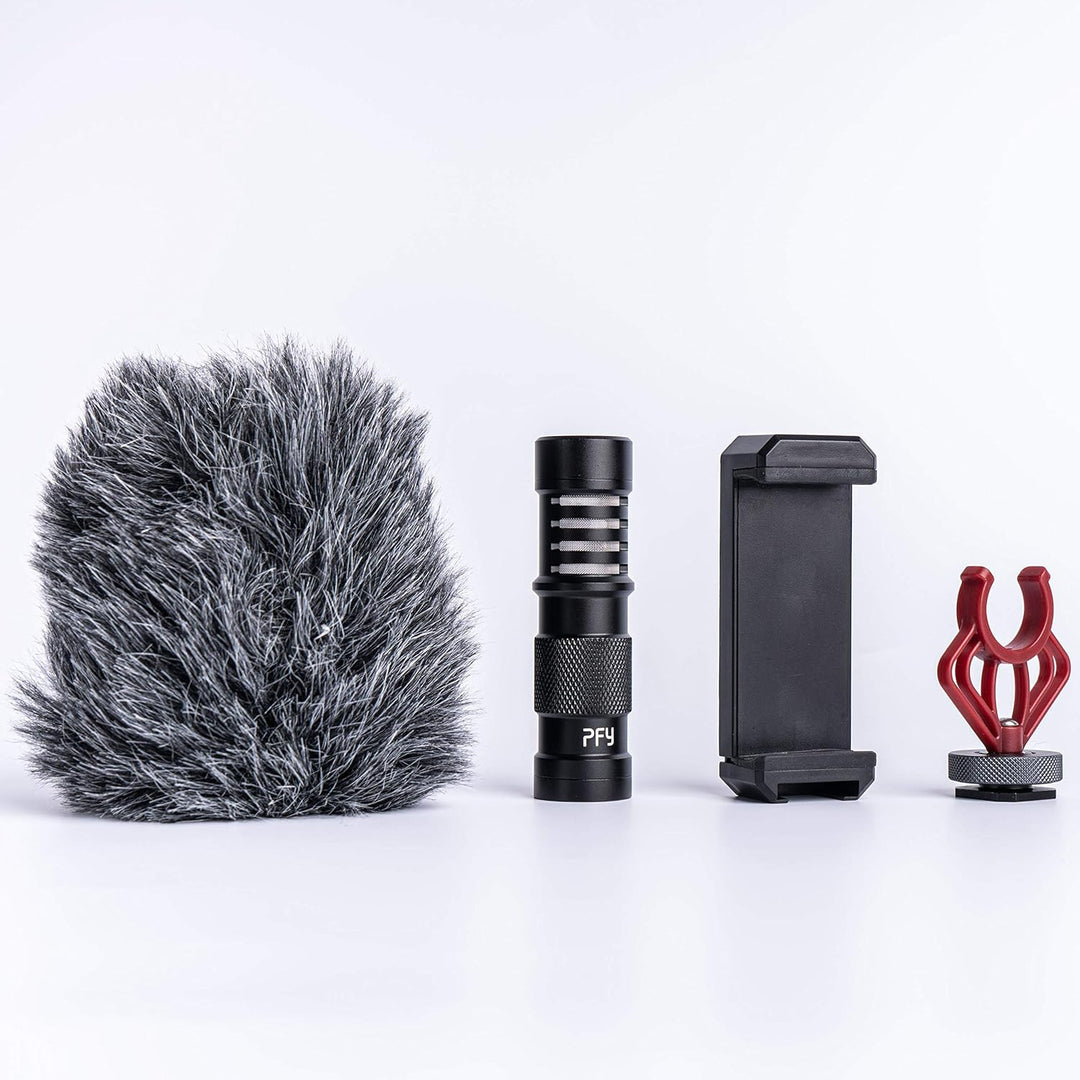 PFY Voice - Professionelles Ultra kompaktes Mikrofon | Camera-Mount Shotgun Microphone | On Camera M