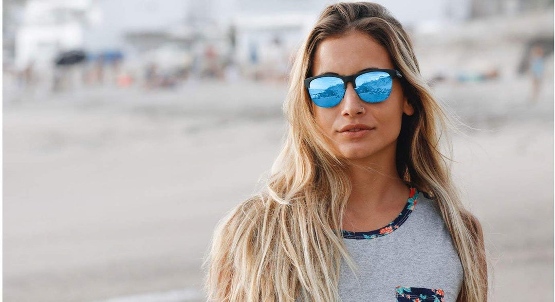 Hawkers Unisex GRAVITY SUNGLASSES Matte Black / Sky Blue Einheitsgrösse, Matte Black / Sky Blue Einh