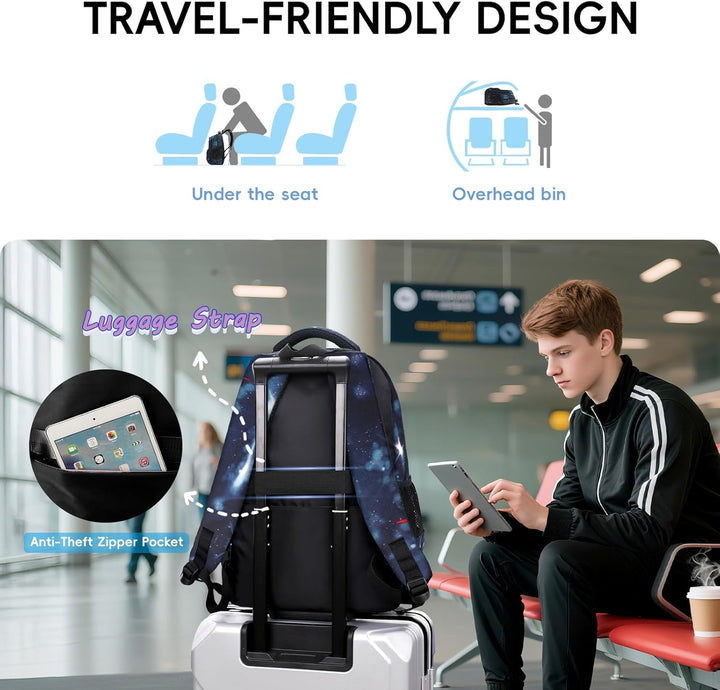 Amythe Schulrucksack Jungen Rucksack Teenager, Lässig Kinderrucksack Daypack Wasserdicht Gross Nylon