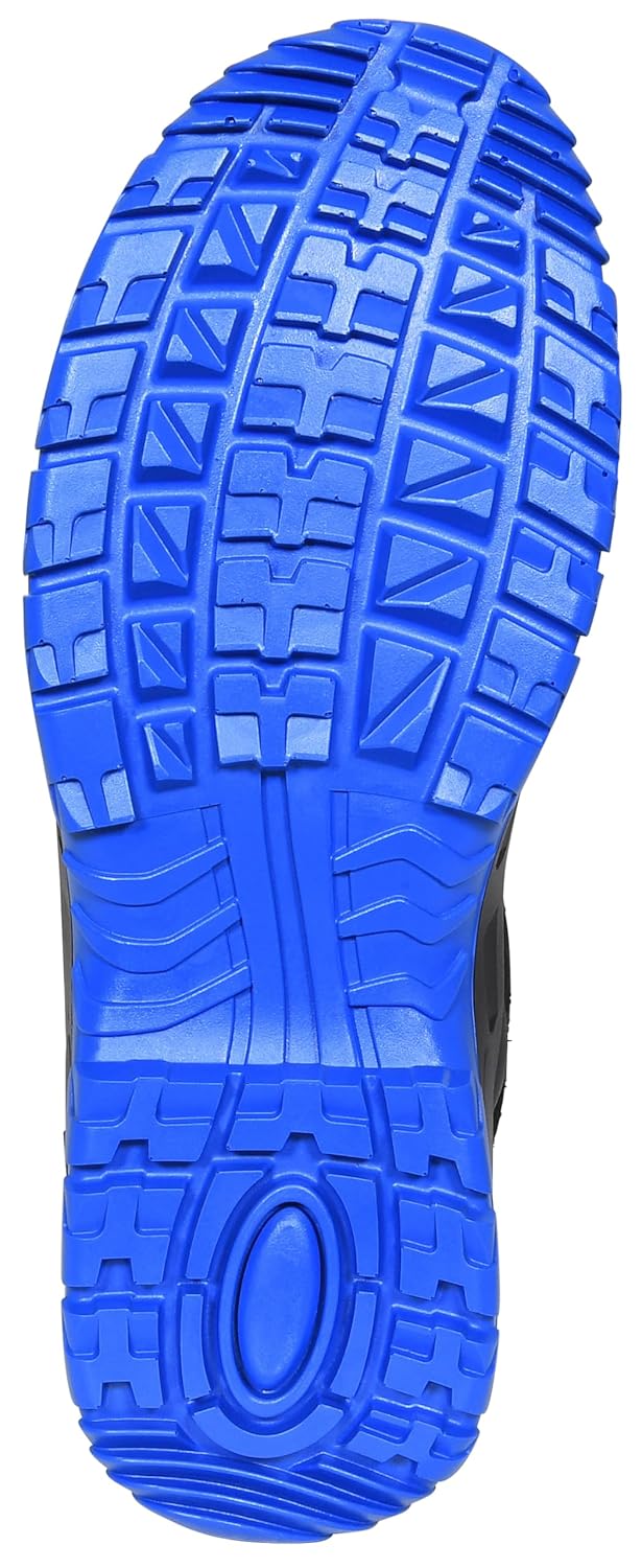 ELTEN Sicherheitsschuhe ALESSIO XW Mid ESD S3, Herren, Leder, Stahlkappe, leicht, robust, Schwarz/Bl