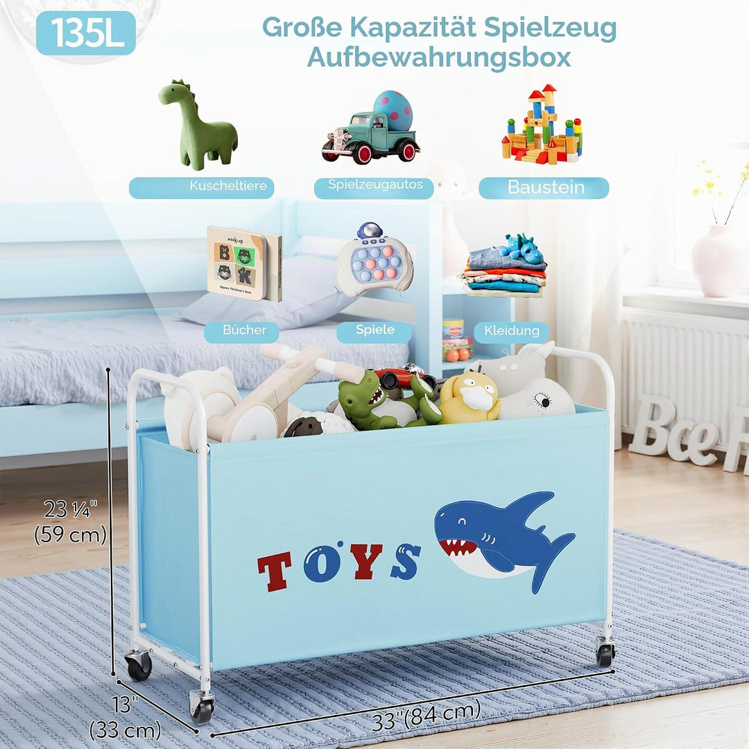 GRANNY SAYS Spielzeugkiste mit Rollen, Extra Gross Aufbewahrungsbox Kinder, Aufbewahrung Kinderzimme
