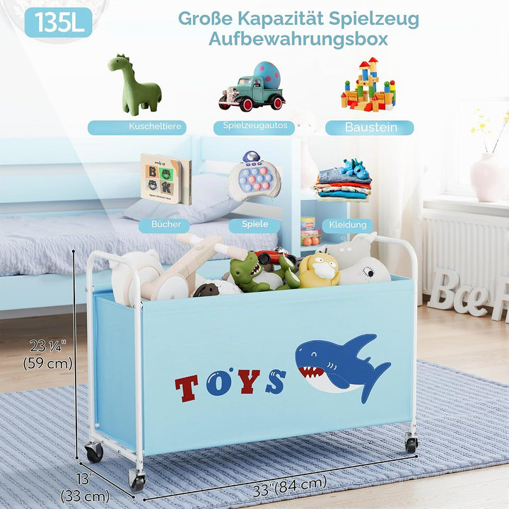 GRANNY SAYS Spielzeugkiste mit Rollen, Extra Gross Aufbewahrungsbox Kinder, Aufbewahrung Kinderzimme