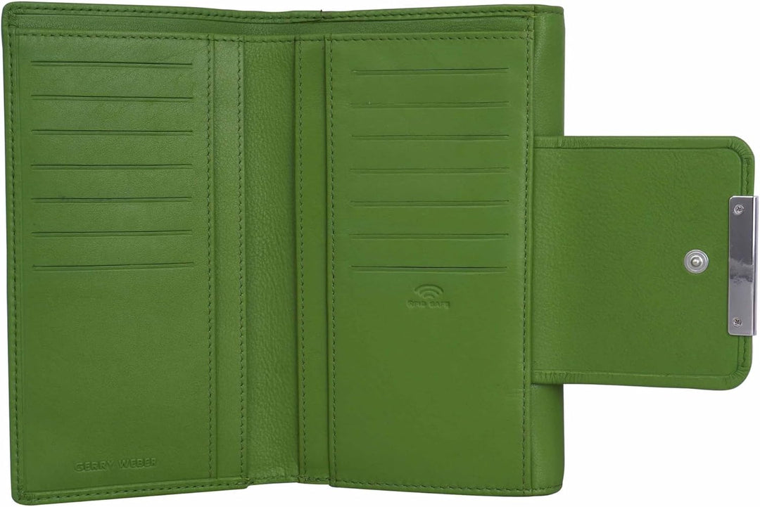 Gerry Weber - vigo Purse lh14z Grün 18,00X10,00X0,00 CM Farbe:grün / Material:textile,cow Leather, 1