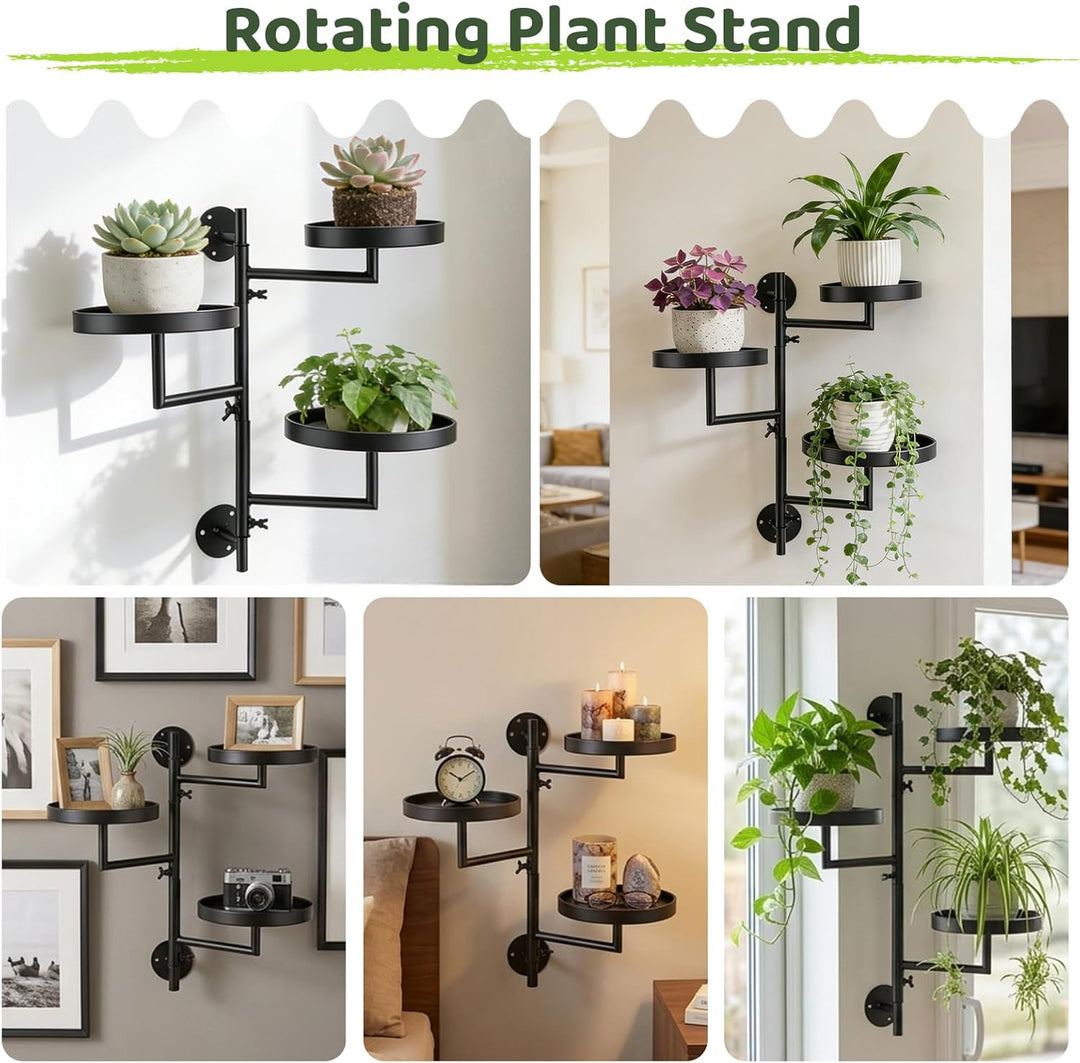 Wandbehang Pflanzenständer Set, Blumenständer für Draussen, Plant Stand Indoor Outdoor, Pflanzenrega