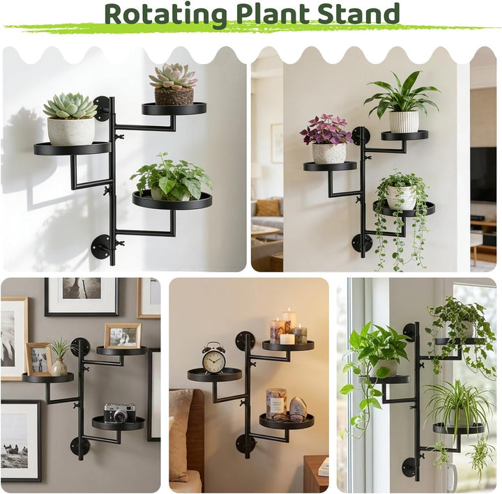 Wandbehang Pflanzenständer Set, Blumenständer für Draussen, Plant Stand Indoor Outdoor, Pflanzenrega