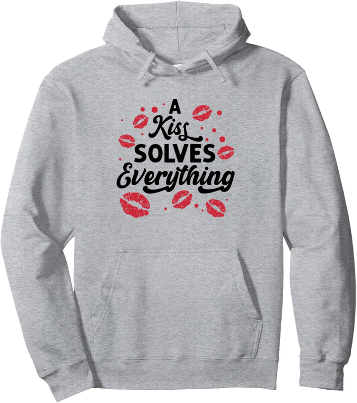 Valentinstag Kiss Solution Relationship Partners Pullover Hoodie