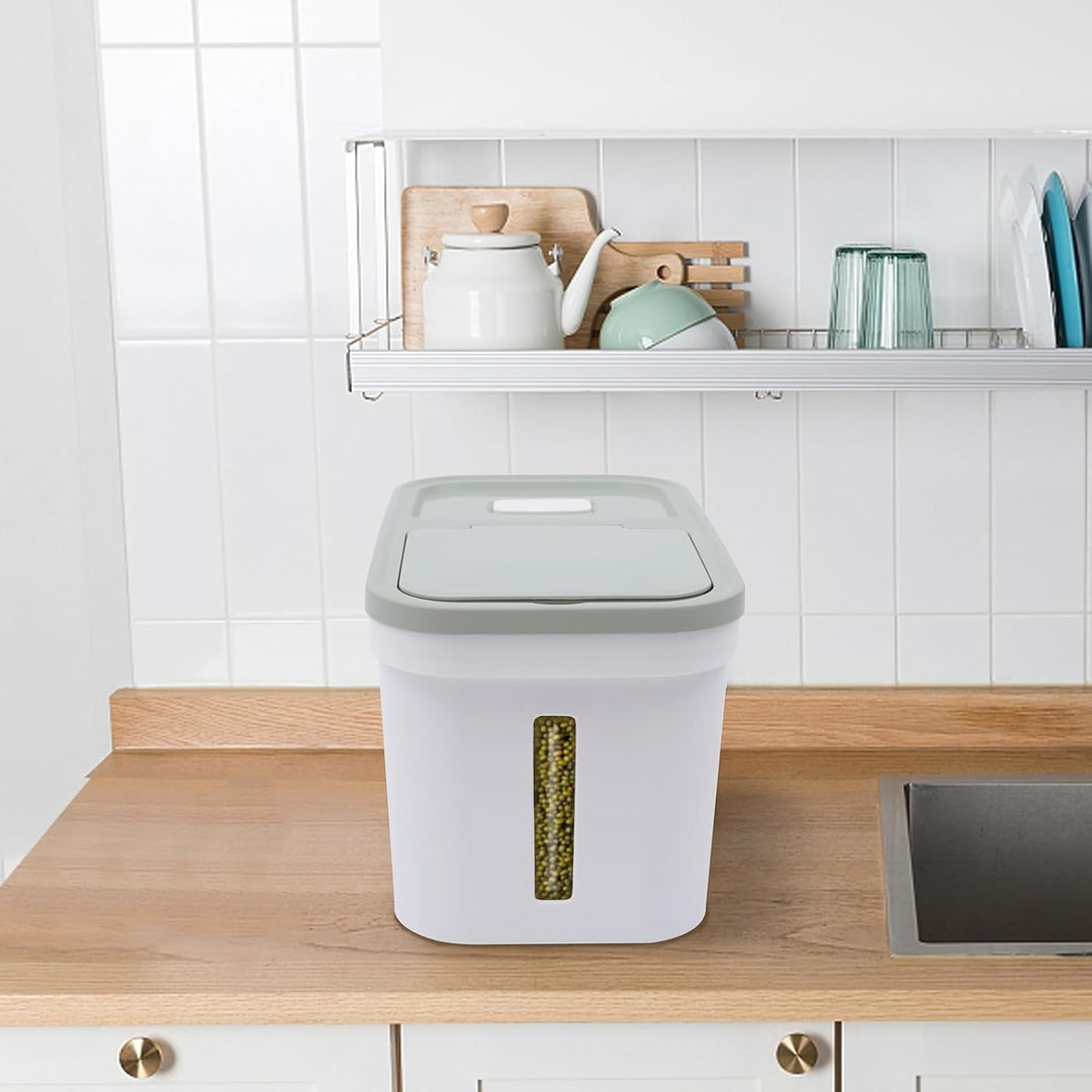 WDZCZDoo Luftdichter Reisbehälter, 10KG Reis Luftdicht Behälter Mehl Pulver Reisbehälter Trockenfutt