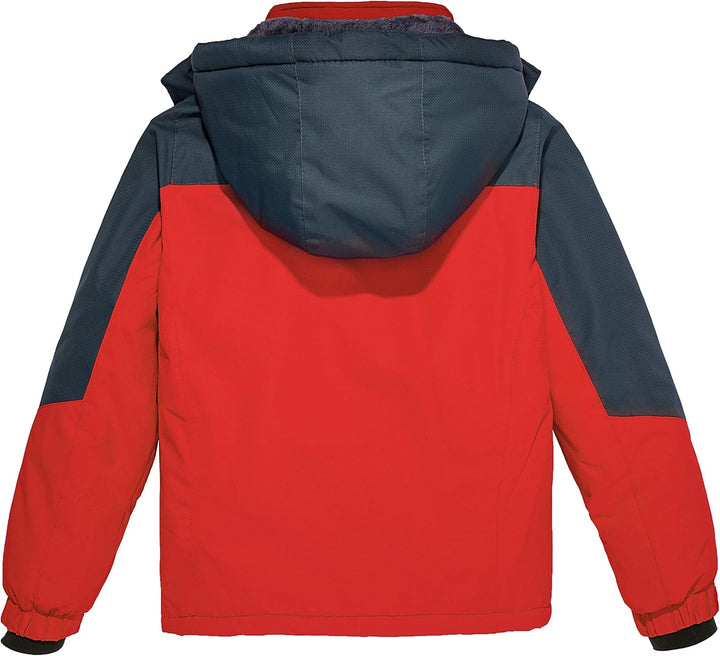 Wantdo Jungen Berg Ski Jacke Warmer Winter Fleece Mäntel Wasserdichter Atmungsaktive Jacke Outdoor K