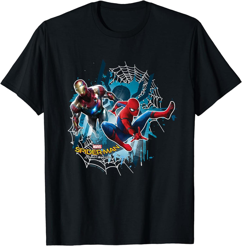 unisex-child Marvel Spider-Man Homecoming Iron Man Here To Help T-Shirt 4 Black