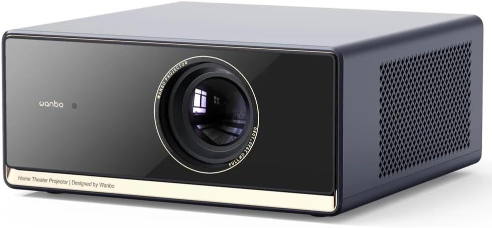 WANBO X5 Pro Smart Beamer 4K Heimkino, Google TV/1100 ANSI/Netflix, HDR10, Autofokus Trapezkorrektur