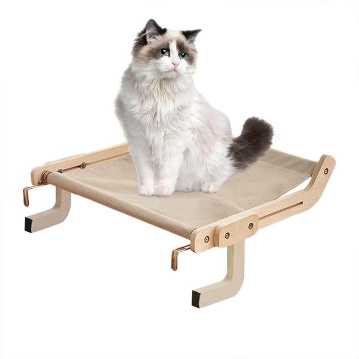 Katzensitz mit platzsparendem | Verstellbare Katzenhängematte | Einfach zu montierende Katzensitzsta
