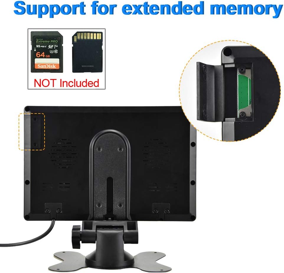 CAMECHO Rückfahrvideosystem mit Dual Rückfahrkamera,7 Zoll Monitor 2 Split-Bildschirm,Wasserdicht Na