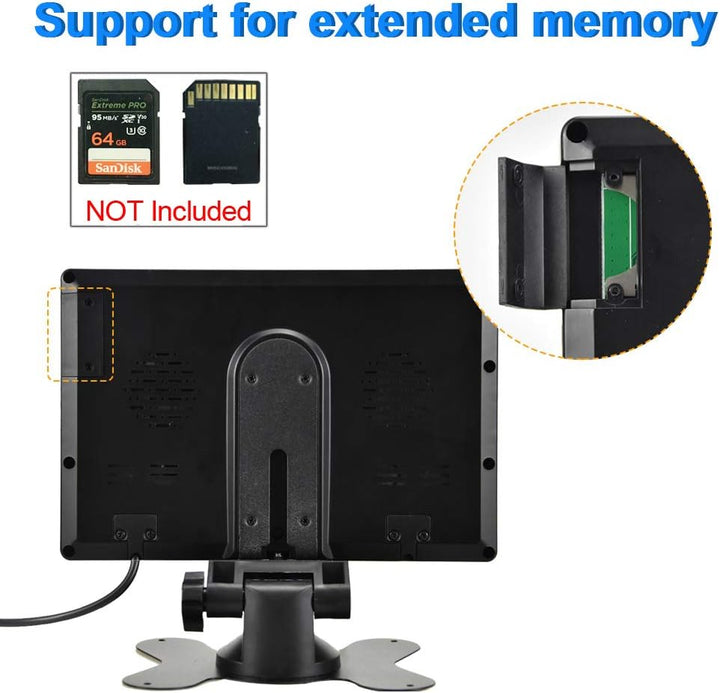 CAMECHO Rückfahrvideosystem mit Dual Rückfahrkamera,7 Zoll Monitor 2 Split-Bildschirm,Wasserdicht Na