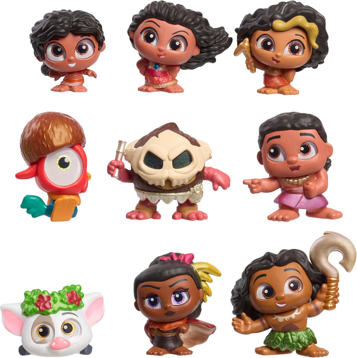 Just Play Disney Doorables Vaiana 2, Sammelfiguren, 9 Exklusive Figuren, Kinderspielzeug ab 5 Jahren