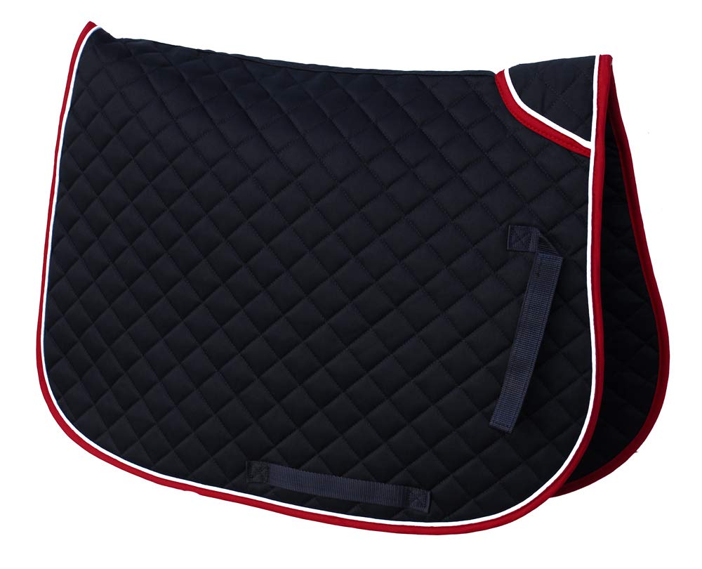 Rhinegold Zwillingsgebundene Schabracke. navy Cob, navy Cob