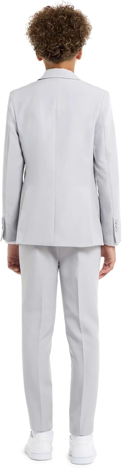 OppoSuits Einfarbiger Anzug für Teenager-Jungen in Glorious Green - Abschlussball- und Hochzeitsfeie