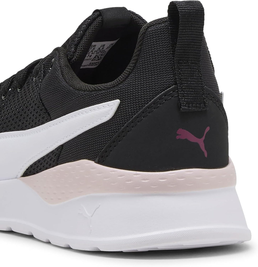 PUMA Unisex Anzarun Lite Sneaker 36 EU Black White Berry Pink, 36 EU Black White Berry Pink