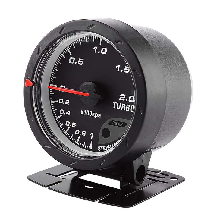 Ladedruck Anzeige, Fydun Ladedruckanzeige Universal 60mm LED Turbo Ladedruckanzeige Schwarz Shell fü