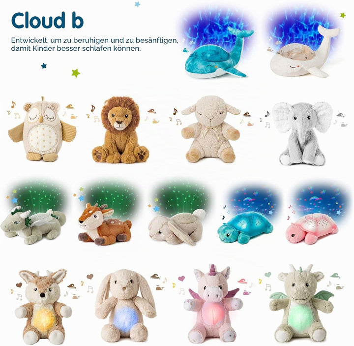 Cloud.b LoveLight™ Buddies - Lily das Einhorn | Beruhigende Klänge | Sprachaufnahme | Shake &amp; Play |