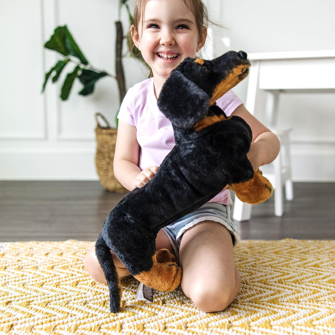 Melissa & Doug Dachshund - Plush | Soft Toy | Animal | All Ages | Gift for Boy or Girl, 35 cm, Dachs