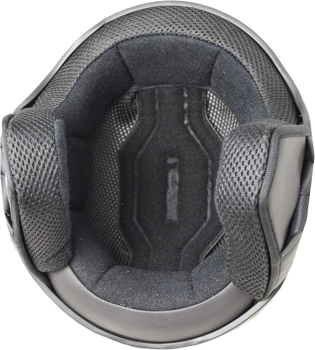 SKA-P Demi-Jethelm mit geformtem Visier, 1WG WOLLI DUO, Schwarz Neongelb matt S (55-56cm)