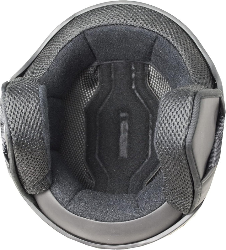 SKA-P Demi-Jethelm mit geformtem Visier, 1WG WOLLI DUO, Schwarz Neongelb matt S (55-56cm)