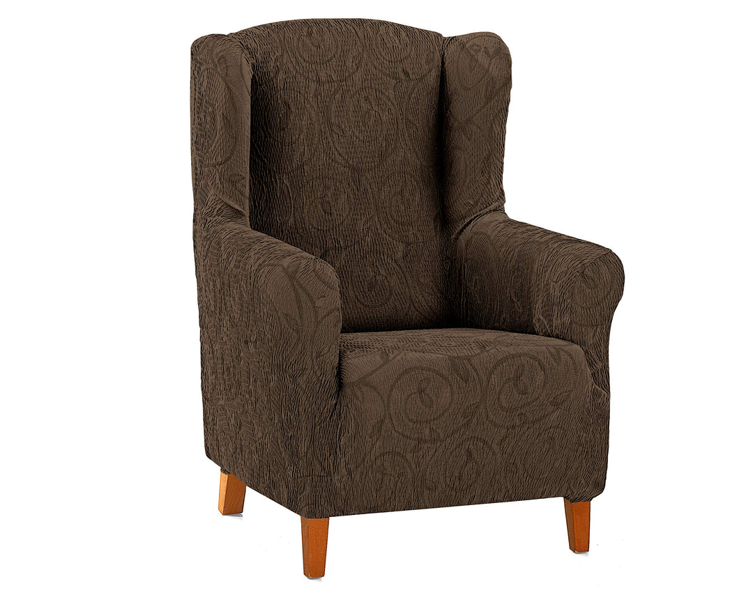 Martina Home Bezug für Relax-Sessel, Polyester Elastan Baumwolle, Kaffeebraun, Ohrensessel Ohrensess
