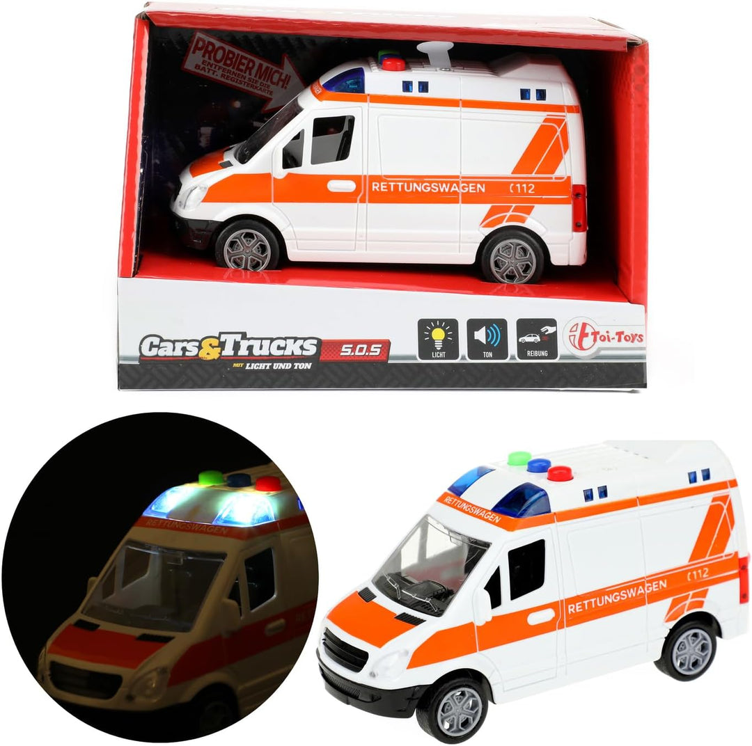 Deutsche Ambulanzreibung mit Licht und Ton