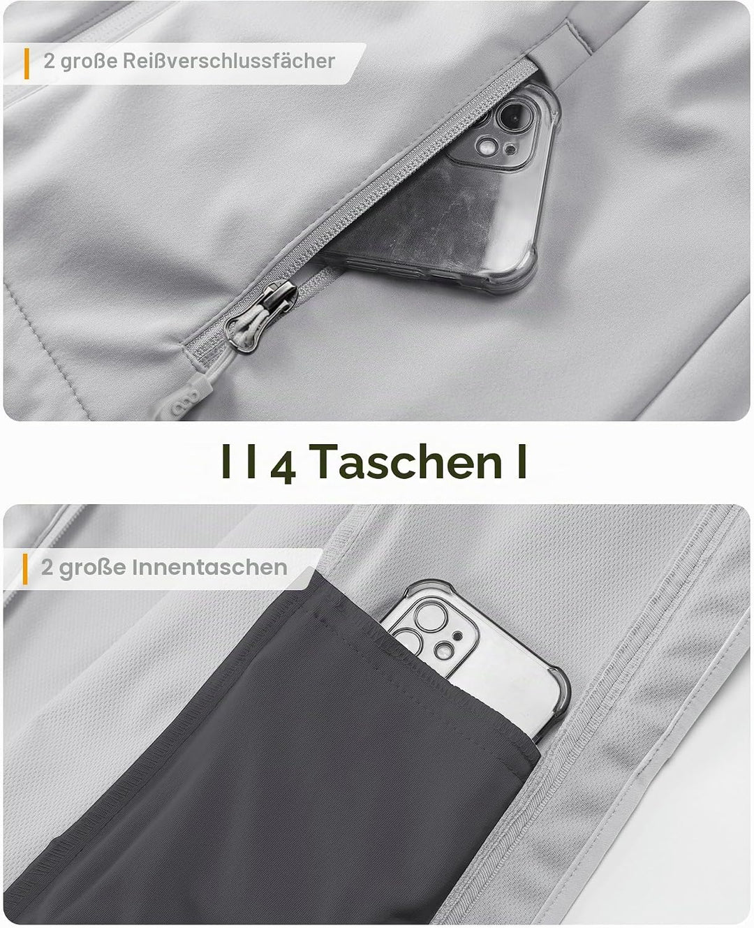 33,000ft Damen Softshelljacke Wasserdichte Winddichte Funktionsjacke Atmungsaktive Übergangsjacke Le