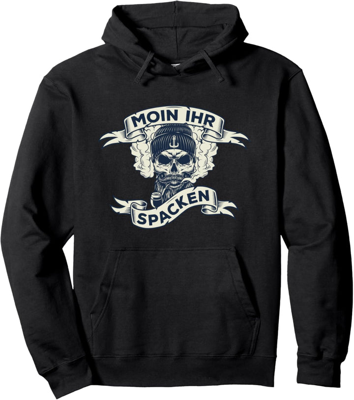 Moin ihr Spacken Norddeutschland Ostfriesisches Ostfriesland Pullover Hoodie