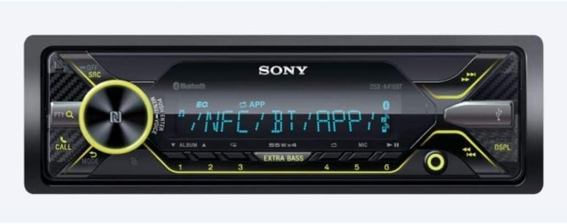 Sony DSX-A416BT Autoradio mit Dual Bluetooth, NFC, USB & AUX Anschluss, 35.000 Farben (vario color),