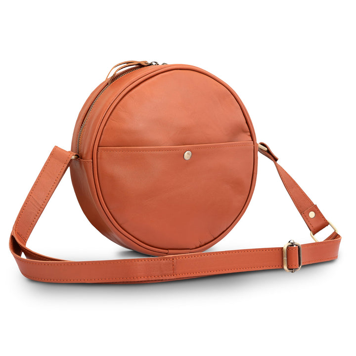 Runde Urban-Ledertaschen für Damen, Kreistaschen für Damen, Designer-Mode-Umhängetasche, kleine Umhä