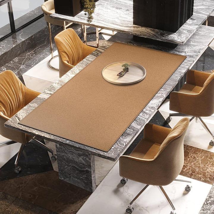 MAIDERN Schreibtischunterlage Kork & Leder, Doppelseitiges Schreibtischunterlage filz 160 x 80 cm, G