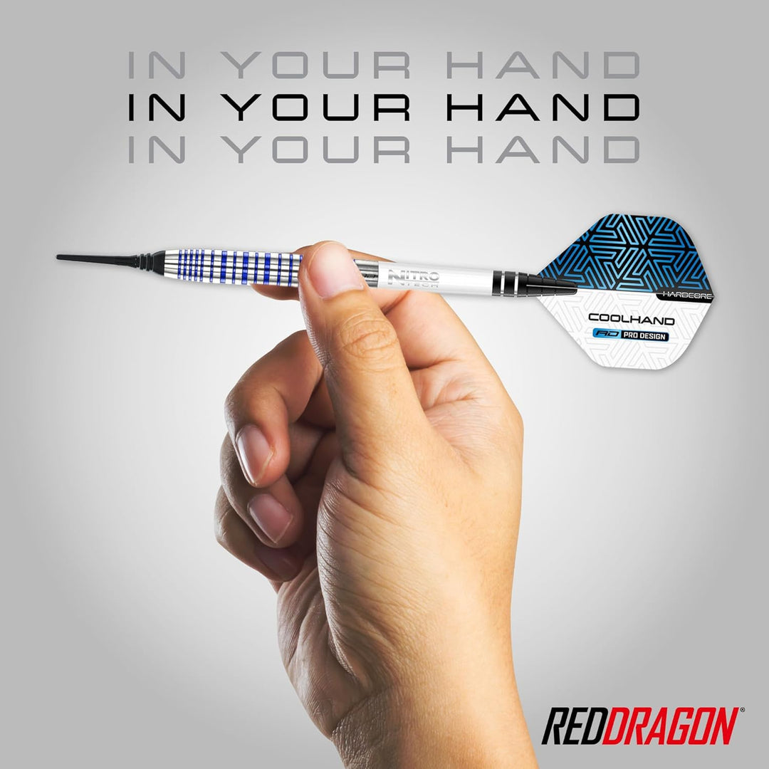 RED DRAGON Luke Humphries TX Softip Serie Premium Wolfram Dart Set mit Flüge und Schäften 20G 3, 20G