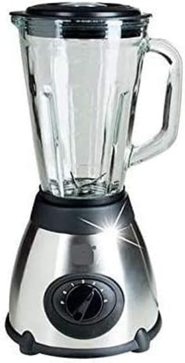 JUNG VitaSpeed Standmixer Mixer 500W, Eiscrusher mit Edelstahl Klingen, Blender 1,5 L Glasbehälter,