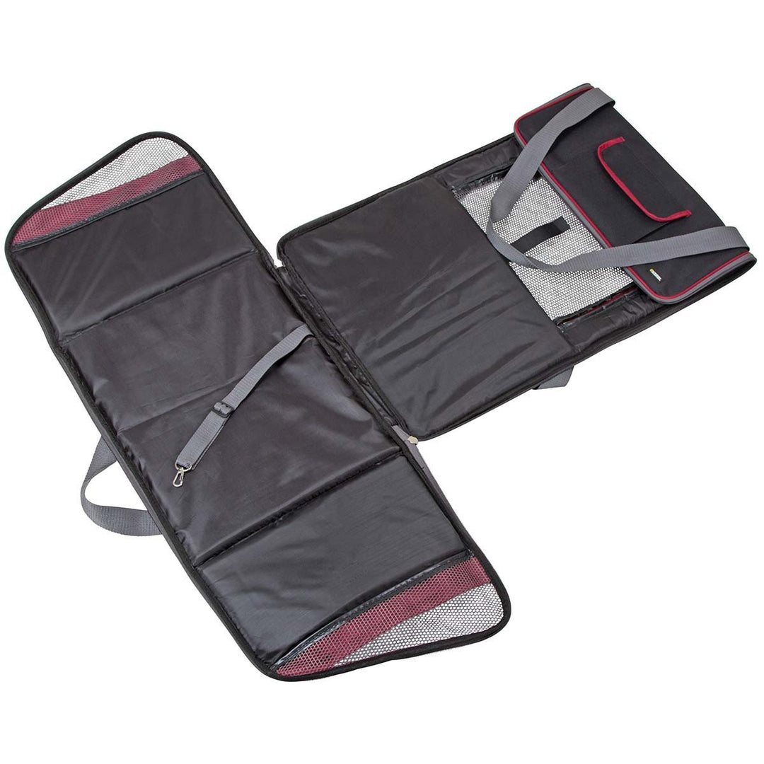 Kerbl 80594 Autositztasche Axion, 41 x 34 x 30 cm, schwarz/rot