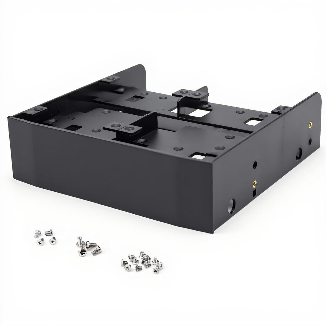 Festplatten-Einbaurahmen Set,Richer-R 5.25 Zoll auf 2.5/3.5 Zoll HDD / SSD Halterung Rahmen,Floppy-D