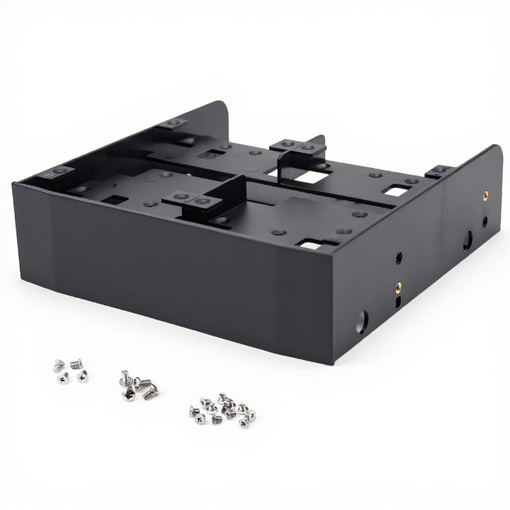 Festplatten-Einbaurahmen Set,Richer-R 5.25 Zoll auf 2.5/3.5 Zoll HDD / SSD Halterung Rahmen,Floppy-D
