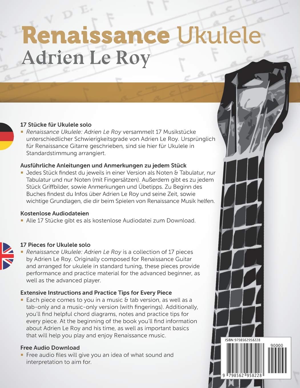 Adrien Le Roy (Renaissance Ukulele), Taschenbuch