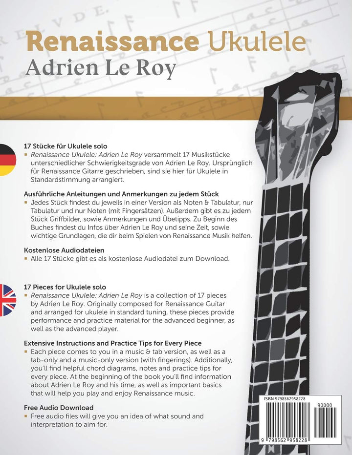 Adrien Le Roy (Renaissance Ukulele), Taschenbuch