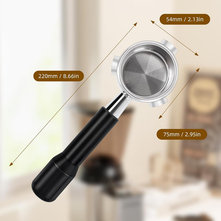 Philorn Bottomless Portafilter 54 mm ，Compatible with Breville BES870/BES875/BES878/ BES880/EC680 /