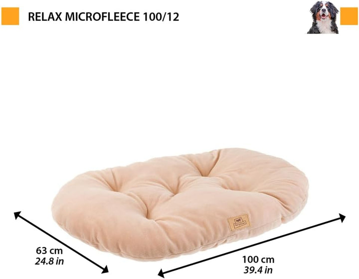 Ferplast Cuscino Cane e Gatto RELAX MICROFLEECE, Cuccia in Caldo e Soffice Micropile per Taglia Gran