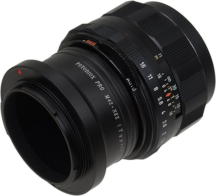 Fotodiox Pro Lens Mount Adapter Compatible with M42 Type 2 Lenses on Sony E-Mount Cameras M42 V2 PRO
