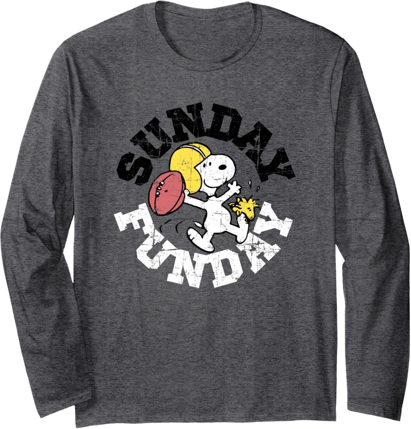 Peanuts Sunday Football Snoopy Langarmshirt