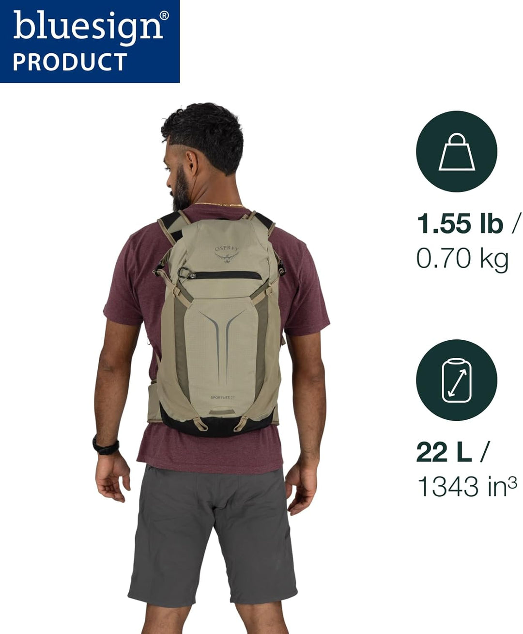 Osprey Sportlite 15 Raven Black Raven Black 22 Liter, Raven Black 22 Liter