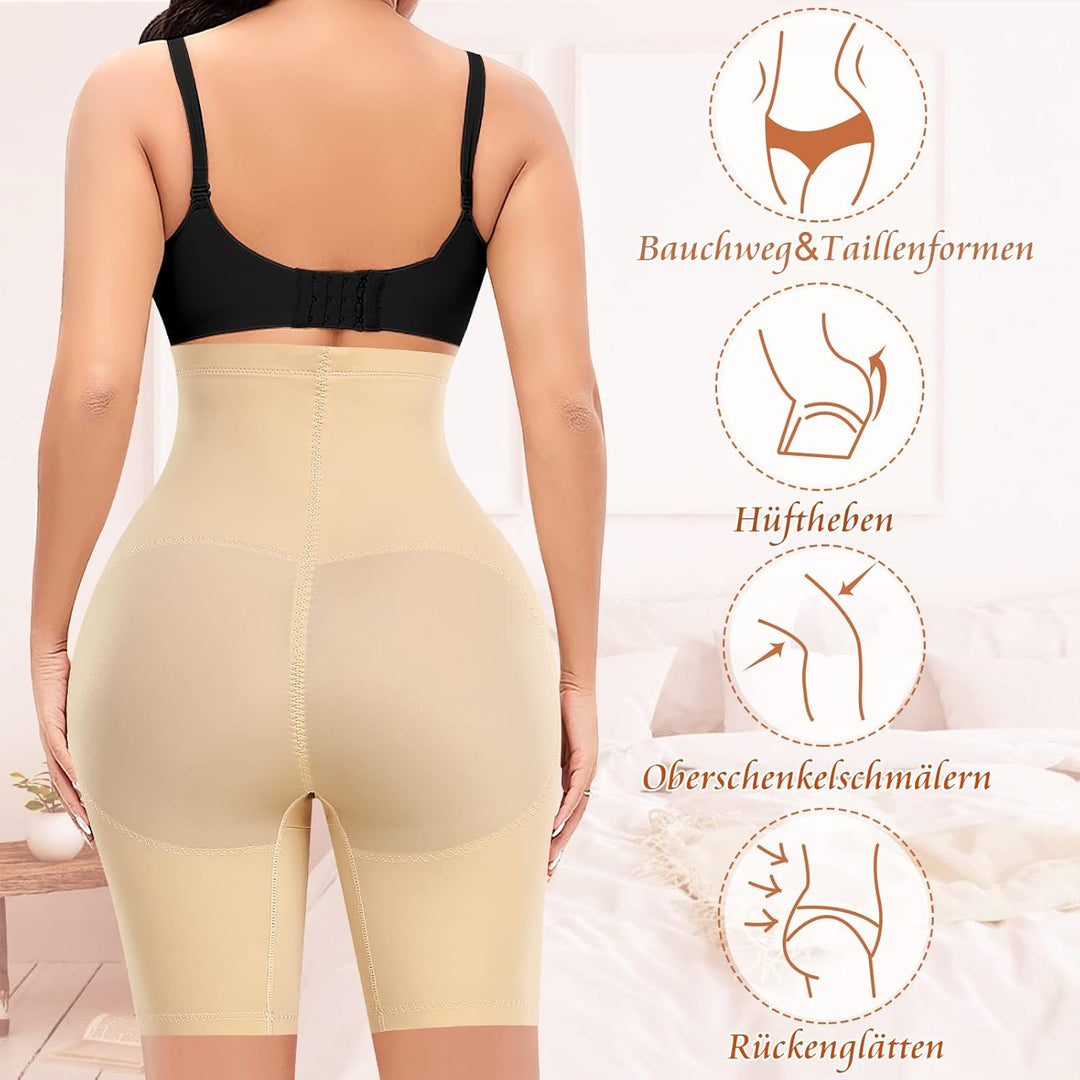 YARRCO Bauchweg Unterhose Damen Shapewear Spitze Miederhose Hohe Taille Figurformende Unterwäsche Le