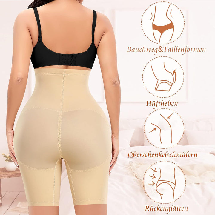 YARRCO Bauchweg Unterhose Damen Shapewear Spitze Miederhose Figurformende Unterwäsche Hohe Taille Mi